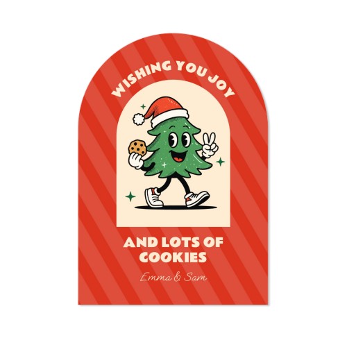 Grusskarte mit Bogen 10 x 14,3 cm