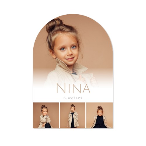 Single Card arched 10 x 14,3 cm