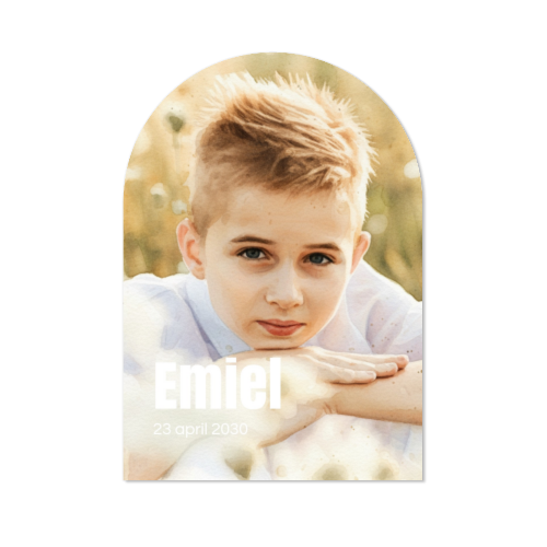 Fotokaart met boog 10 x 14,3 cm Fotokaart met boog 10 x 14,3 cm