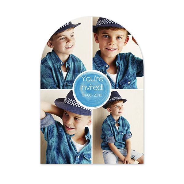 Grusskarte mit Bogen 10 x 14,3 cm