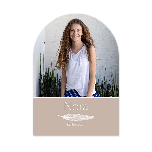 Enkle Fotokort bue 10 x 14,3 cm