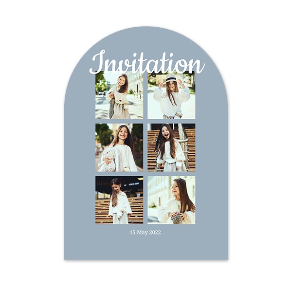 Single Card arched 10 x 14,3 cm