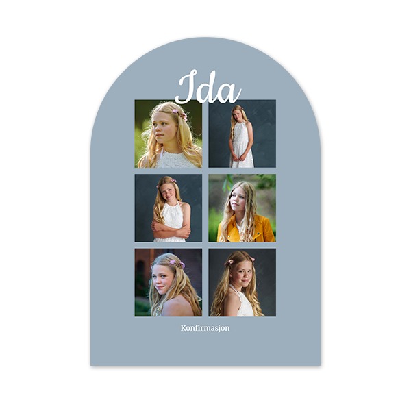 Enkle Fotokort bue 10 x 14,3 cm