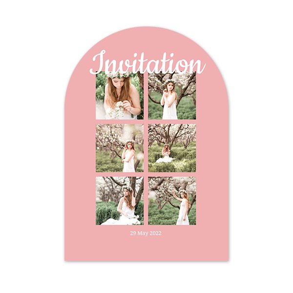 Single Card arched 10 x 14,3 cm