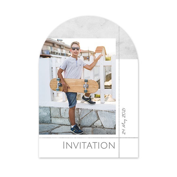 Single Card arched 10 x 14,3 cm