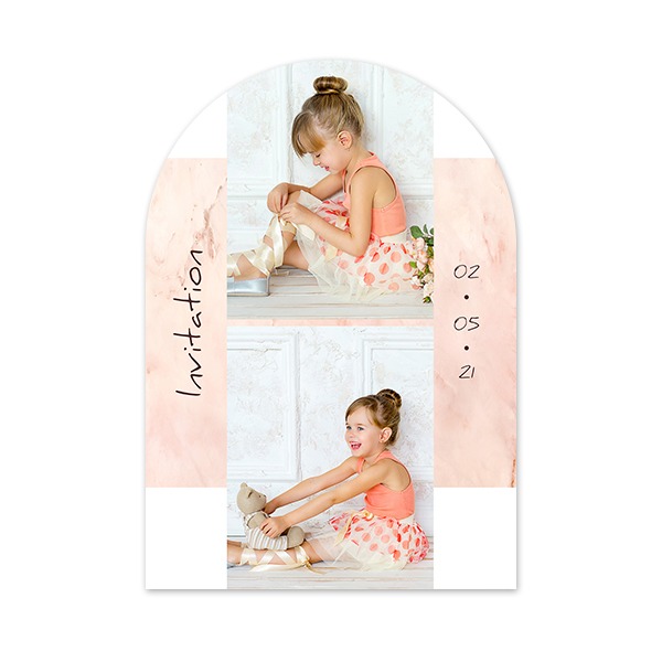 Single Card arched 10 x 14,3 cm