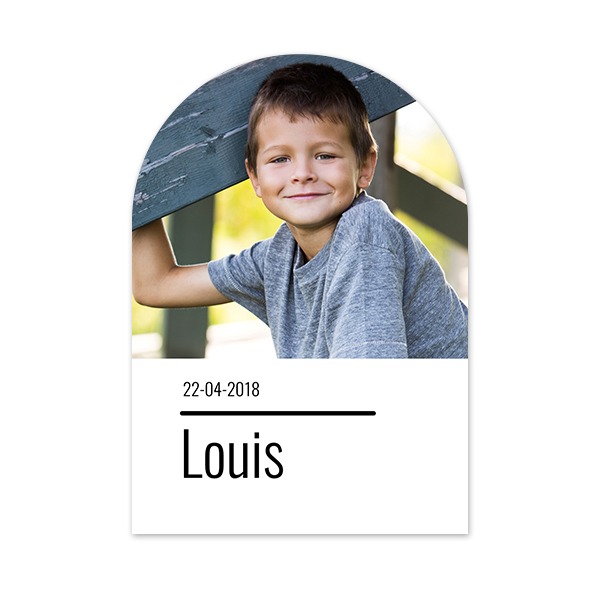 Fotokaart met boog 10 x 14,3 cm Fotokaart met boog 10 x 14,3 cm