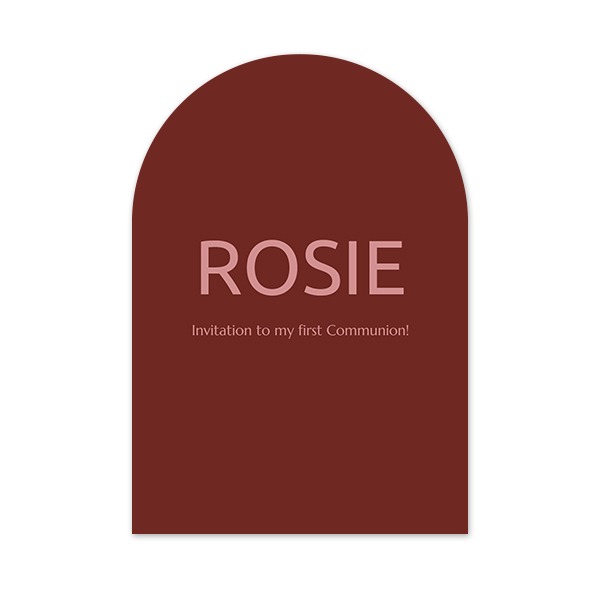 Faire-part arche 10 x 14,3 cm