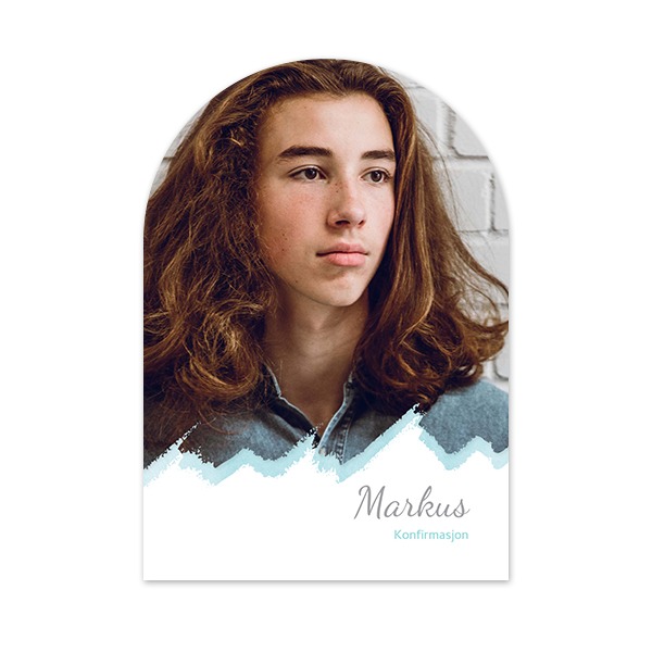 Enkle Fotokort bue 10 x 14,3 cm