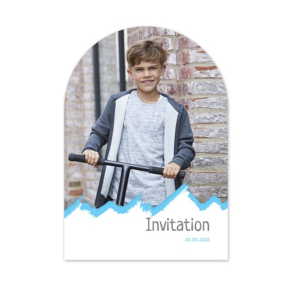 Fotokaart met boog 10 x 14,3 cm