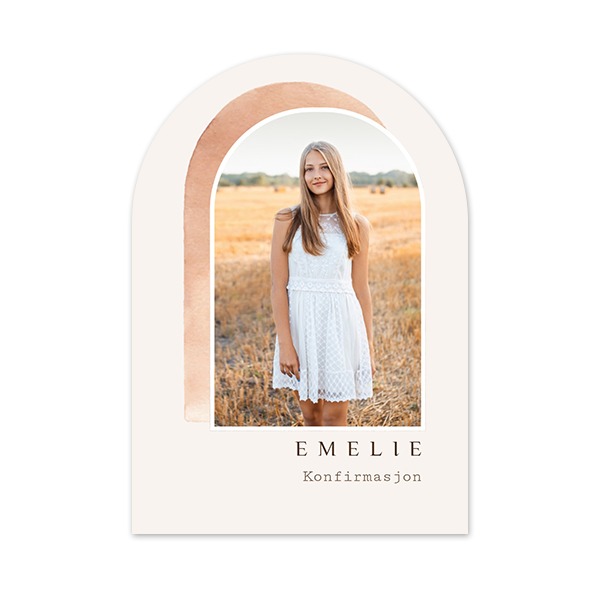 Enkle Fotokort bue 10 x 14,3 cm Enkle Fotokort bue 10 x 14,3 cm