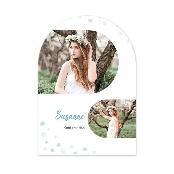 Enkle Fotokort bue 10 x 14,3 cm