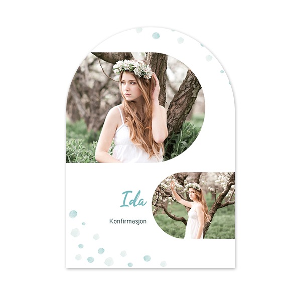 Enkle Fotokort bue 10 x 14,3 cm