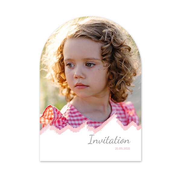 Fotokaart met boog 10 x 14,3 cm