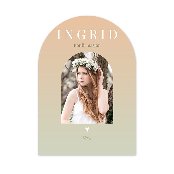 Enkle Fotokort bue 10 x 14,3 cm Enkle Fotokort bue 10 x 14,3 cm