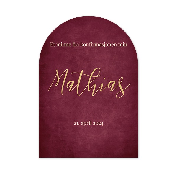 Enkle Fotokort bue 10 x 14,3 cm Enkle Fotokort bue 10 x 14,3 cm