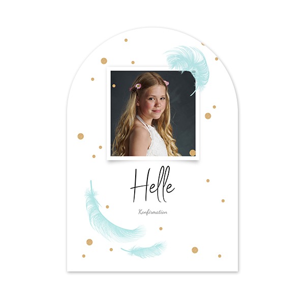 Enkle Fotokort bue 10 x 14,3 cm