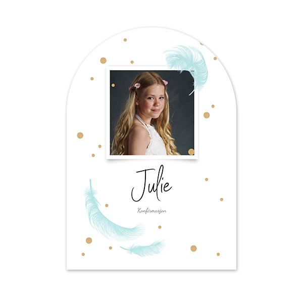 Enkle Fotokort bue 10 x 14,3 cm Enkle Fotokort bue 10 x 14,3 cm