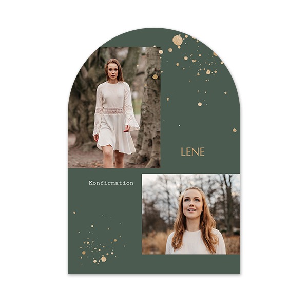 Enkle Fotokort bue 10 x 14,3 cm Enkle Fotokort bue 10 x 14,3 cm