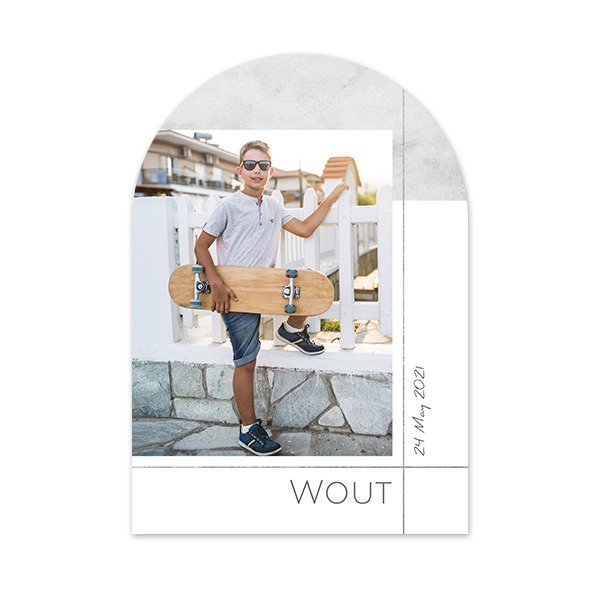 Single Card arched 10 x 14,3 cm