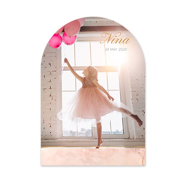 Single Card arched 10 x 14,3 cm