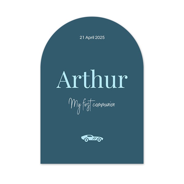 Single Card arched 10 x 14,3 cm