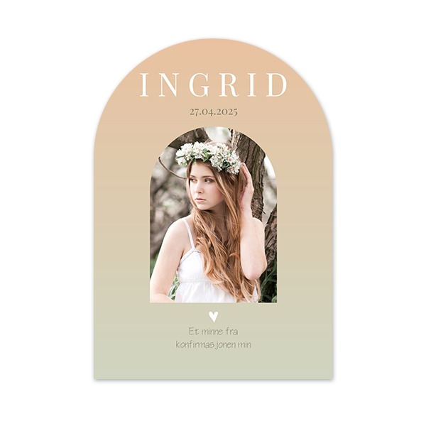 Enkle Fotokort bue 10 x 14,3 cm