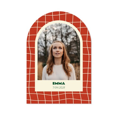 Fotokaart met boog 10 x 14,3 cm