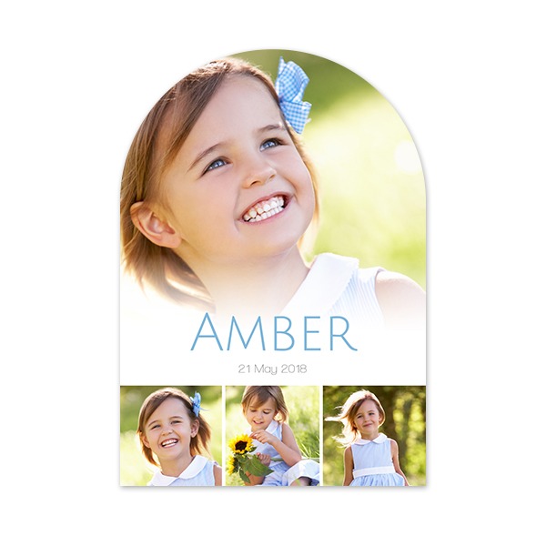 Fotokaart met boog 10 x 14,3 cm