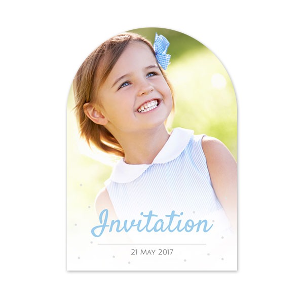 Fotokaart met boog 10 x 14,3 cm