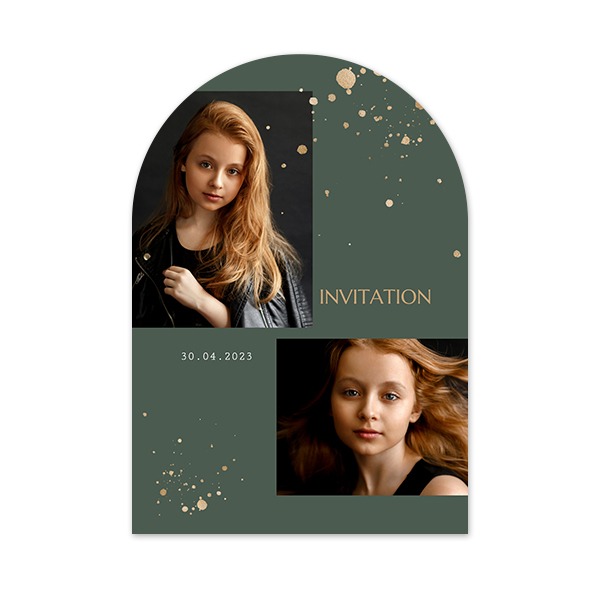 Faire-part arche 10 x 14,3 cm