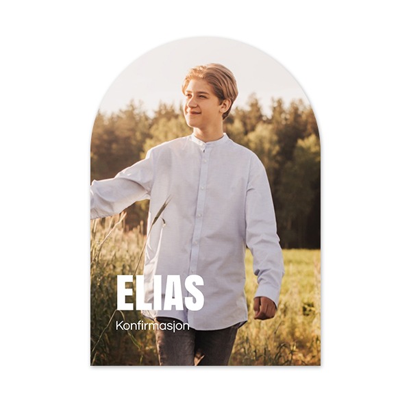 Enkle Fotokort bue 10 x 14,3 cm