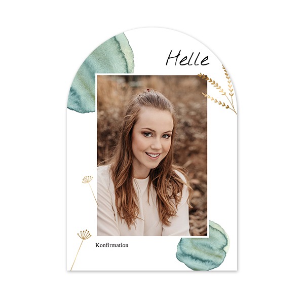 Enkle Fotokort bue 10 x 14,3 cm