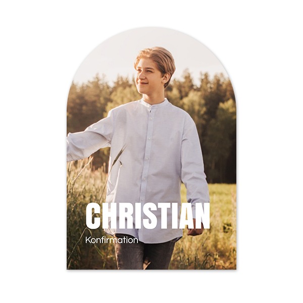 Enkle Fotokort bue 10 x 14,3 cm Enkle Fotokort bue 10 x 14,3 cm