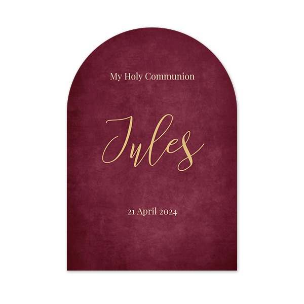 Fotokaart met boog 10 x 14,3 cm