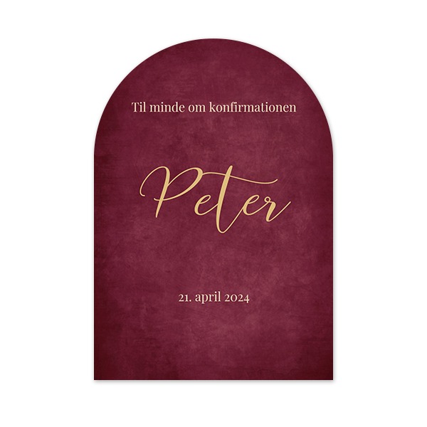 Enkle Fotokort bue 10 x 14,3 cm