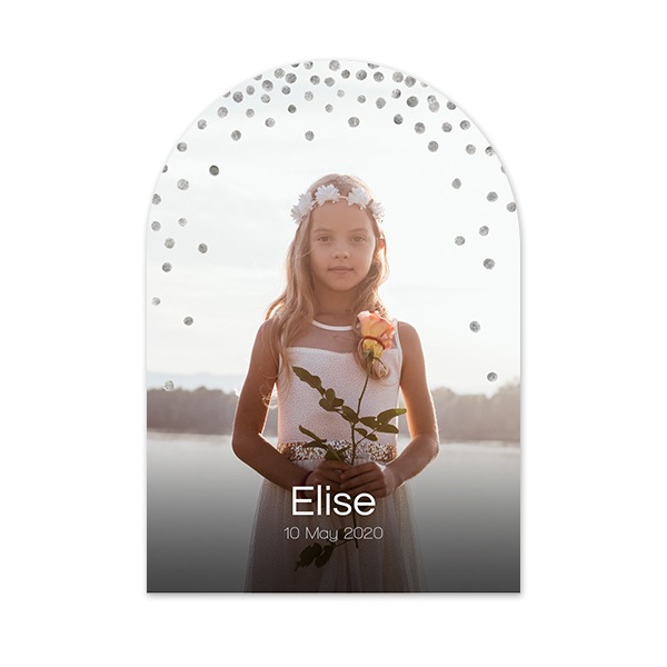 Grusskarte mit Bogen 10 x 14,3 cm Grusskarte mit Bogen 10 x 14,3 cm