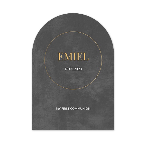 Fotokaart met boog 10 x 14,3 cm