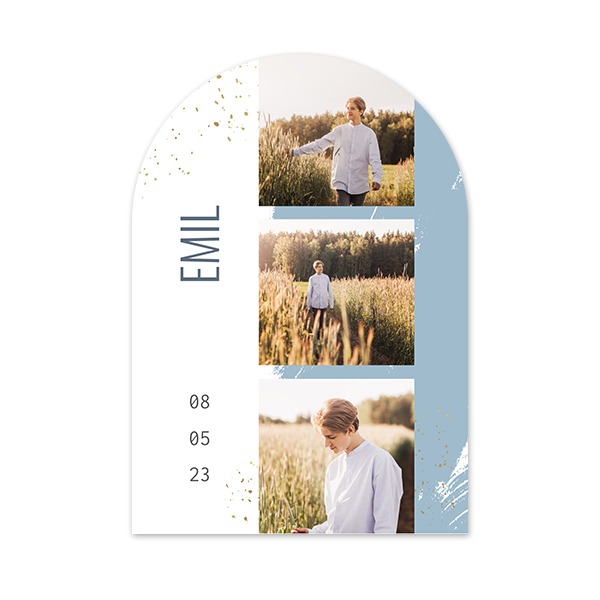 Enkle Fotokort bue 10 x 14,3 cm