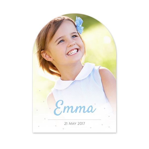 Grusskarte mit Bogen 10 x 14,3 cm