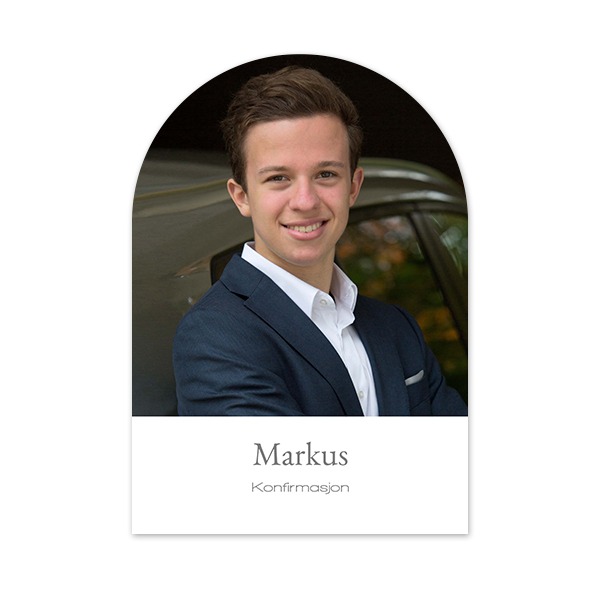 Enkle Fotokort bue 10 x 14,3 cm