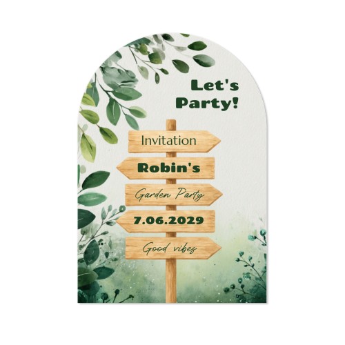 Single Card arched 10 x 14,3 cm