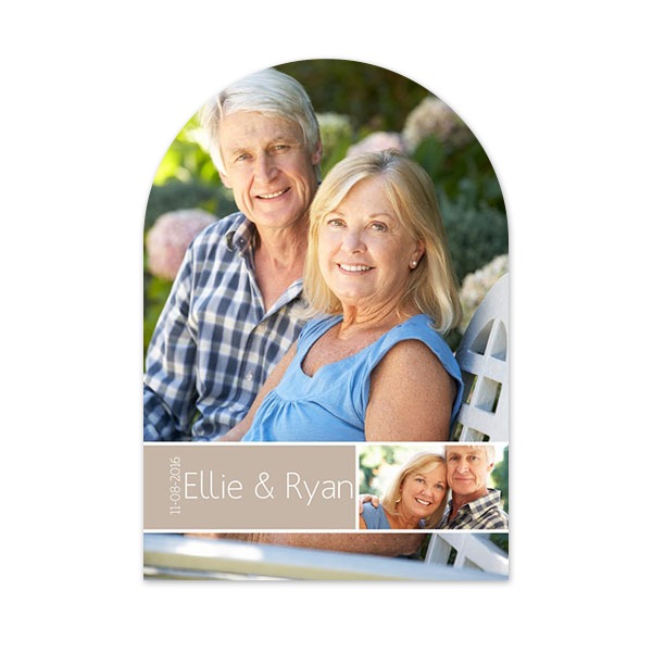 Grusskarte mit Bogen 10 x 14,3 cm