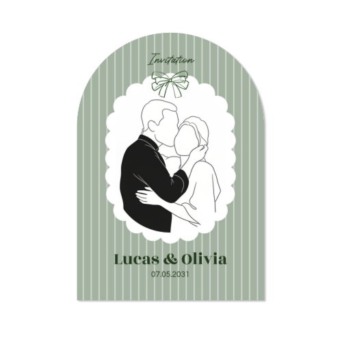 Faire-part arche 10 x 14,3 cm Faire-part arche 10 x 14,3 cm