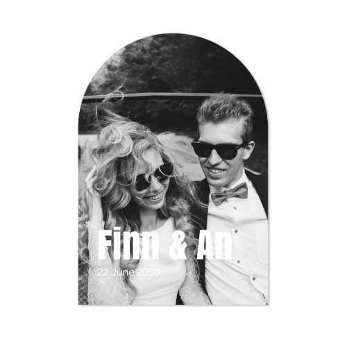 Enkle Fotokort bue 10 x 14,3 cm