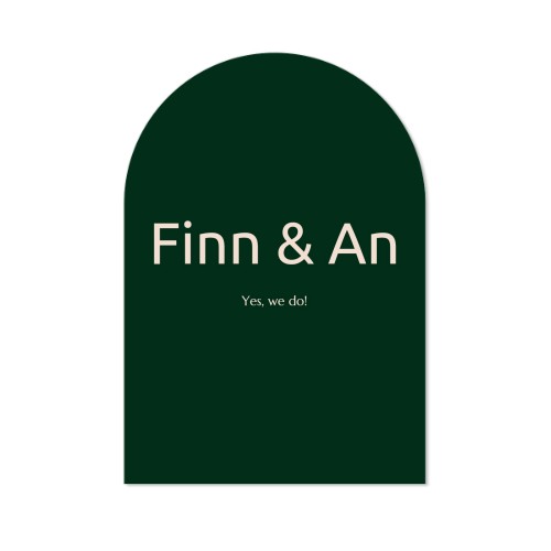 Single Card arched 10 x 14,3 cm