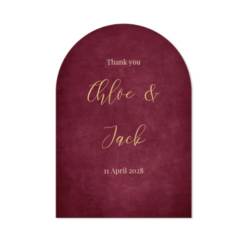 Fotokaart met boog 10 x 14,3 cm