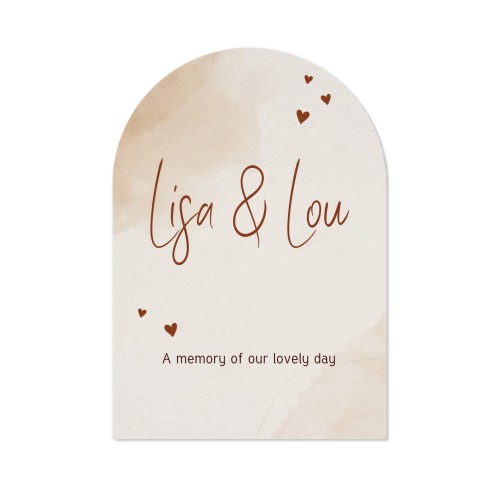 Faire-part arche 10 x 14,3 cm Faire-part arche 10 x 14,3 cm