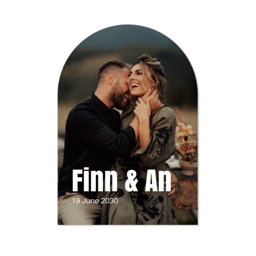 Enkle Fotokort bue 10 x 14,3 cm