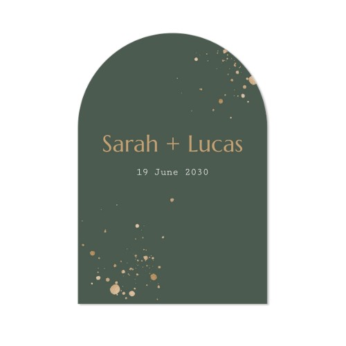 Faire-part arche 10 x 14,3 cm